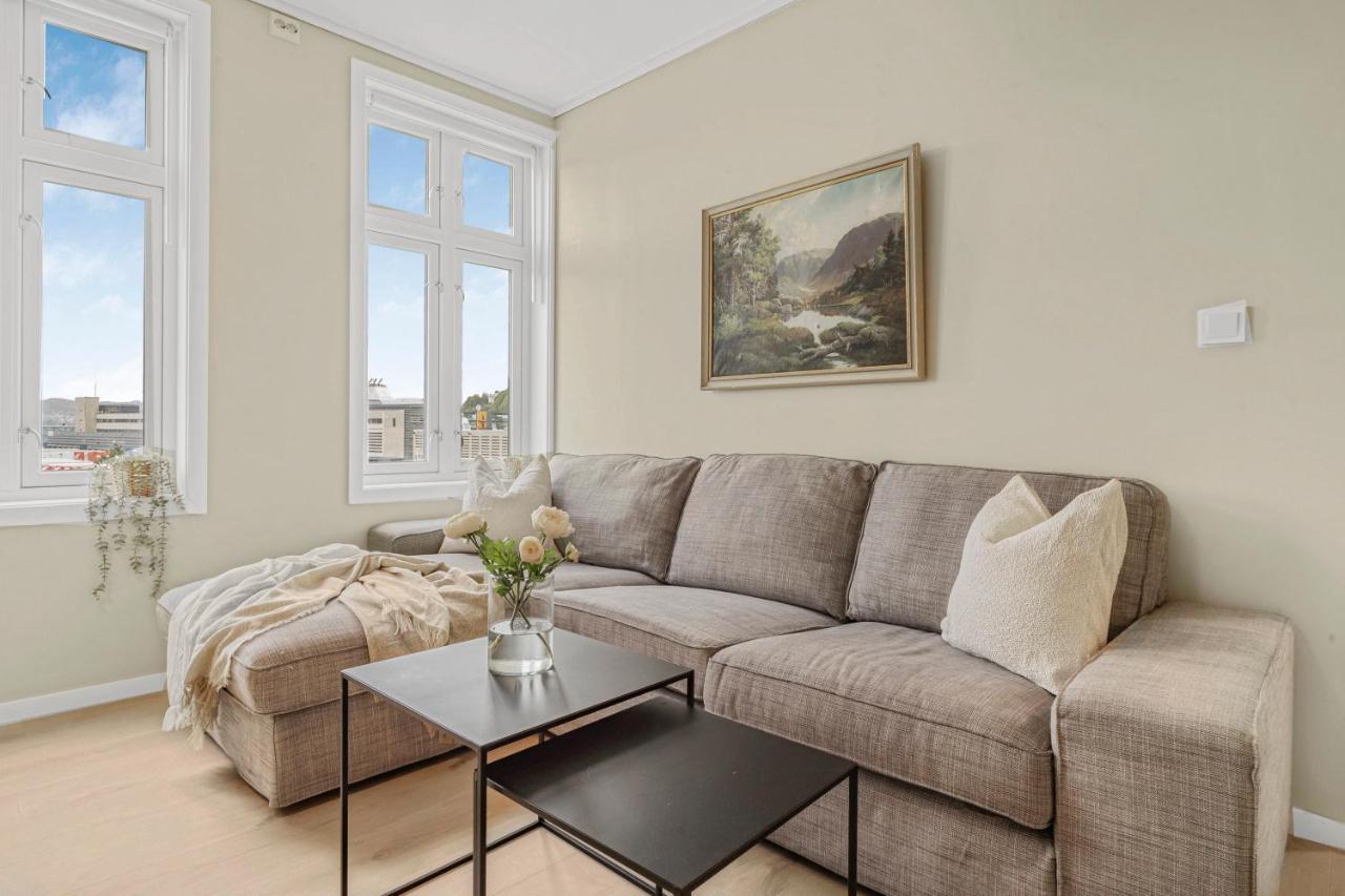 Contemporary City-Apartement With Views Of The Dock! Bergen Eksteriør billede